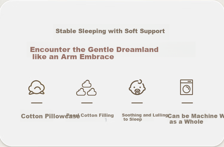 YAZAN Buckwheat Core Candy Pillow, Comforting Pillow, Stable Fixed Type, Suitable for Ages 0-6, Removable And Washable Hugging Pillow, Sleep Aid Backrest, Classic Running Rabbit Desig 1
