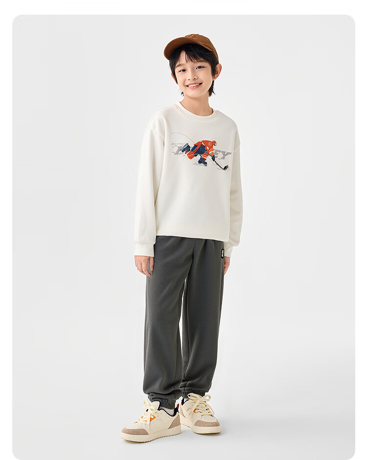 BALABALA BalaOne Children's Clothing, Kids' Pants for Autumn And Winter, Boys And Girls Anti-Static Fleece, 208425108215 4