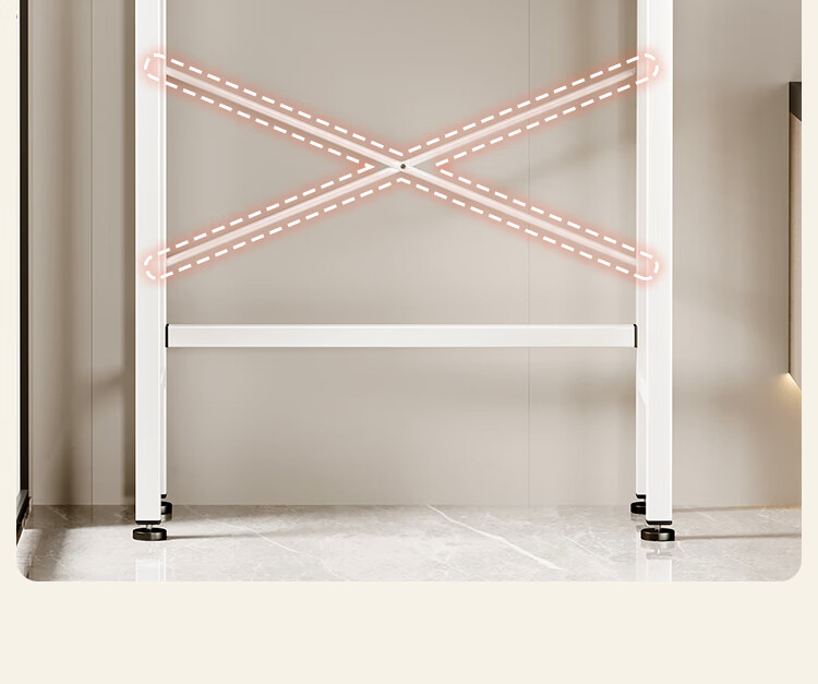 QIAONAMEI Washing Machine Storage Rack Bathroom Toilet Rack Balcony Storage Cabinet Double Layer 6820-WH 2