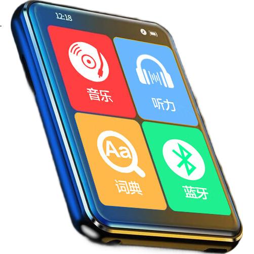 MP3-плеер BENJIE X1, 2.0-дюймовый сенсорный экран, 16 ГБ, Bluetooth, портативный плеер для студентов, версия P3 с синхронизированным MP4 материалом