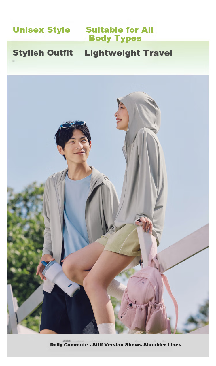 Beneunder Sun Protection Clothing, Unisex Summer UV-Resistant Breathable Sun Protection Jacket, Sports Casual Outerwear AS599 9
