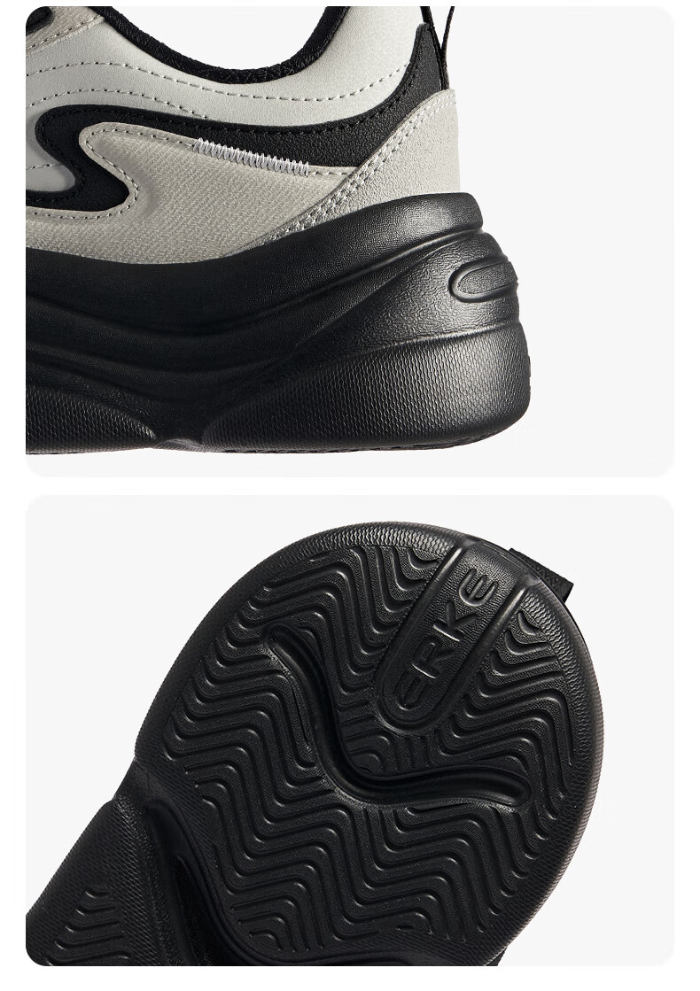 ERKE Men's Summer New Casual Skate Shoes Comfortable Thick Sole Skateboard Shoes Versatile Men's Casual Non-Slip Sports Shoes Leisure Shoes 15