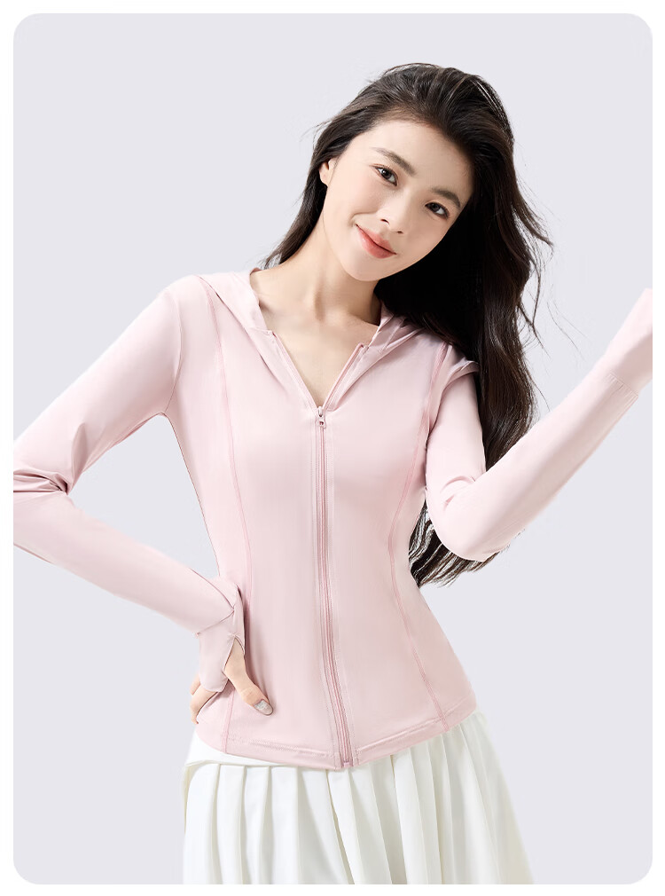 Miiow Ice Silk Sun Protection Jacket UV Protection Hooded Sun Shirt Summer Beach Skin Jacket 2026 New Women's UPF300+ 5