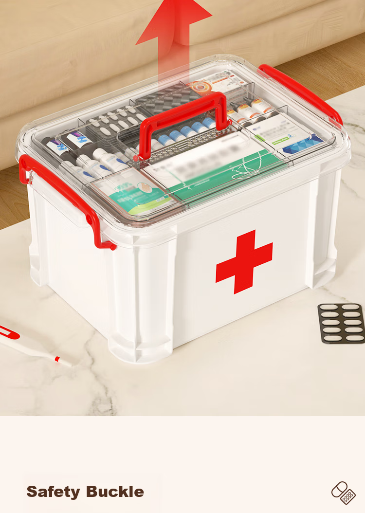 SPACEXPERT Medicine Storage Box, Organizer Container, Household Medical Cabinet, Storage Bi 5