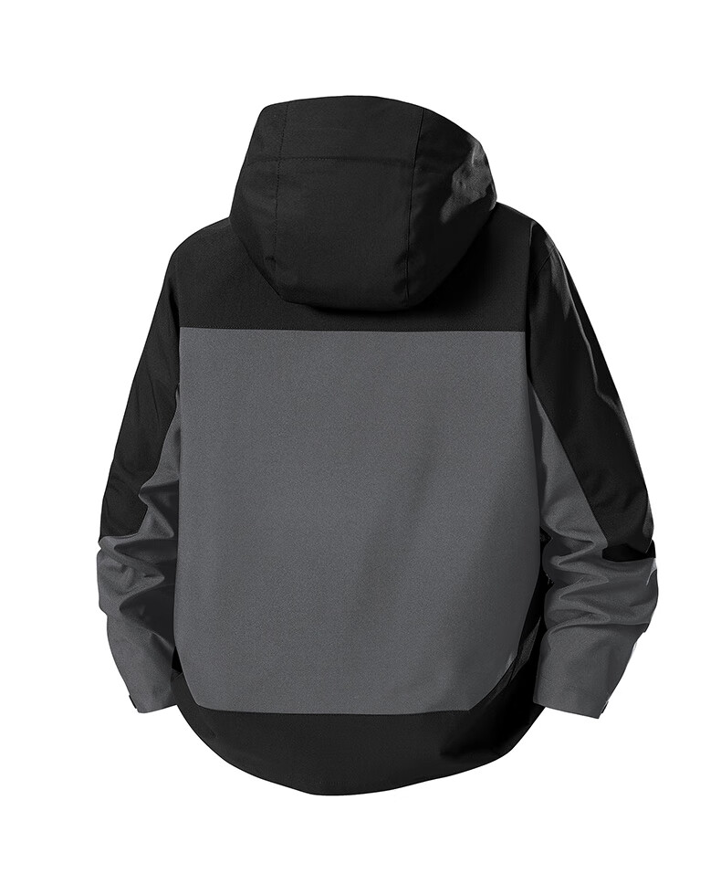FAIRWHALE Men's Jacket Autumn Winter 2025 New Trendy Brand 3-in-1 Detachable Windproof Mountaineering Coat Black L 12