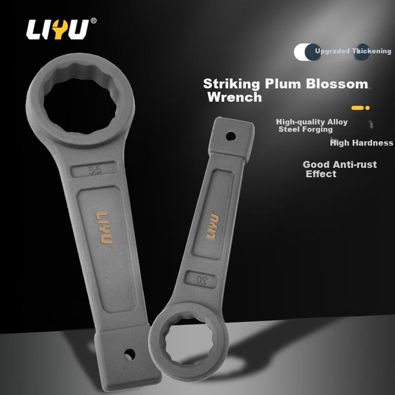 Liyu Plum Blossom Impact Wrench, Self-Tightening Plum Blossom Wrench Tool, Heavy-Duty Multifunctional, Can Be Struck with Hammer, Large Size 34mm
