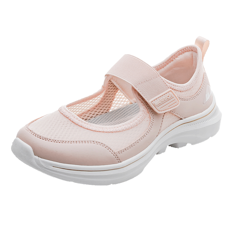 Warrior Women's Shoes 2026 New Shock Absorption and Pressure Relief Breathable Mesh Elderly Shoes Pink Size 39