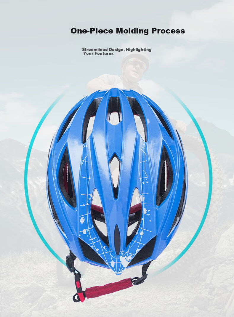 Adandyish Mountain Bike Helmet with Tail Warning Light, Unisex Cycling Helmet for Mountain And Road Bikes, Cycling Equipment, Purple-Gray 5