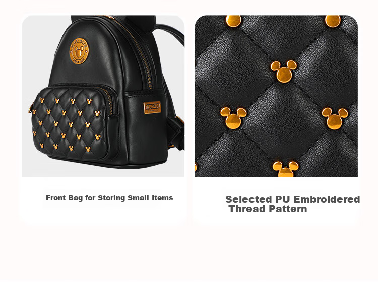 Disney Mickey Mouse Backpack, Women's Handbag Gift Box Set, Birthday Present for Girls, Day Gift for Female Friends 18