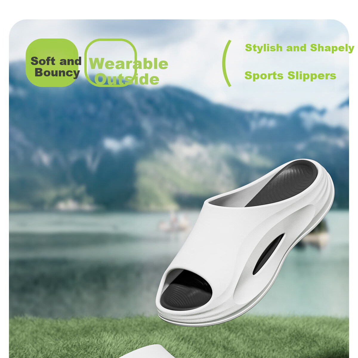 TZLDN Women's Sports Slippers, Summer 2025 New Style, Non-Slip EVA, Comfortable Couple Beach Sandals, Outdoor Wear Slippers for Wome 1
