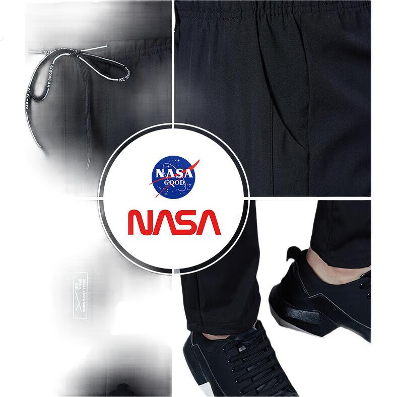 Мужские повседневные брюки NASA GOOD, осенние, плотные, свободного кроя, прямые, удобные, дышащие, молодежные спортивные брюки, синие, размер 3XL