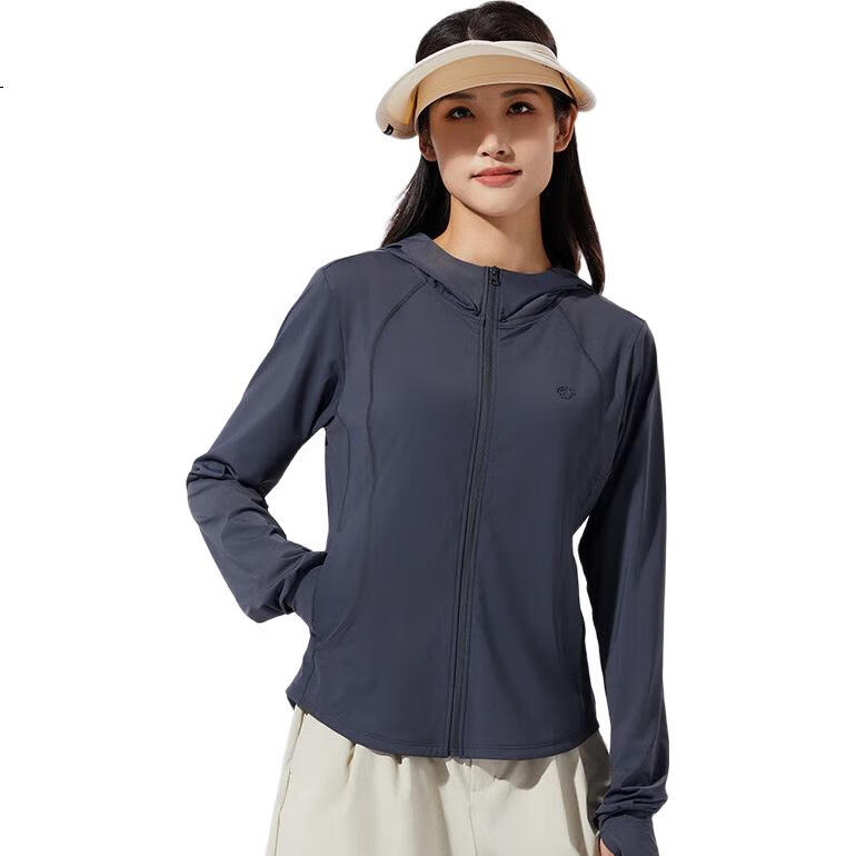 TECTOP Women's Sun Protection Jacket, Summer Breathable UV-Resistant Travel Cycling Coat, 2422164FS Women's Medium Gray, Size S