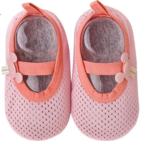 LAXIALIYA Baby Floor Socks Shoes, Infant Non-Slip Shoes, Children's Indoor Shoes, Thin Shoe Covers, Boys' Socks Shoes, Girls' Summer Footwear