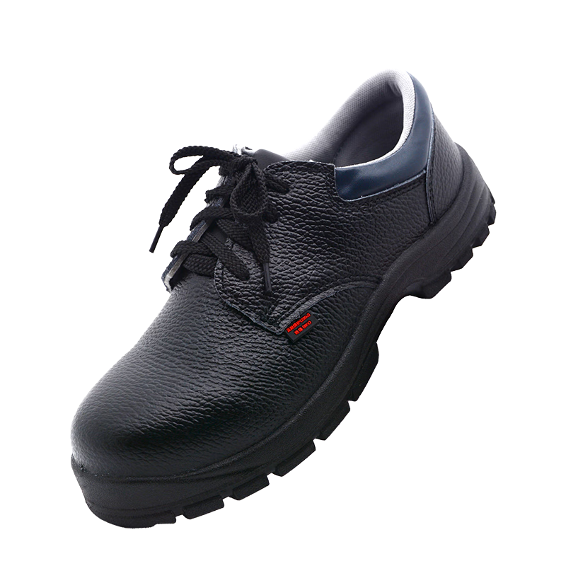 DUNWANG Safety Work Shoes Anti-Smash Electrical Insulation 6kV Cowhide Breathable Unisex Work Shoes 2108 Durable Non-Slip Construction Site Shoes Size 43