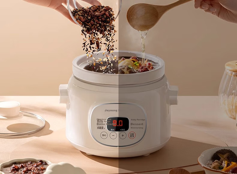 Joyoung Electric Stew Pot, Electric Soup Pot, Electric Clay Pot, Soup Cooking Pot, 1.5L Large Capacity Bird's Nest Stew Pot, Purple Clay Pot, Multi-Functional Pot, Baby Food Pot, Porridge Cooking Pot, Electric Cooker GD152 27