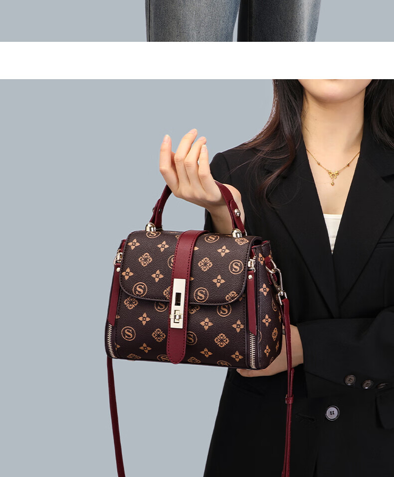 Aiqinghai Crossbody Bag, Women's Handbag, Large Capacity Shoulder Bag, Light Luxury Brand, Practical Birthday And Mother's Day Gift for Mom 3