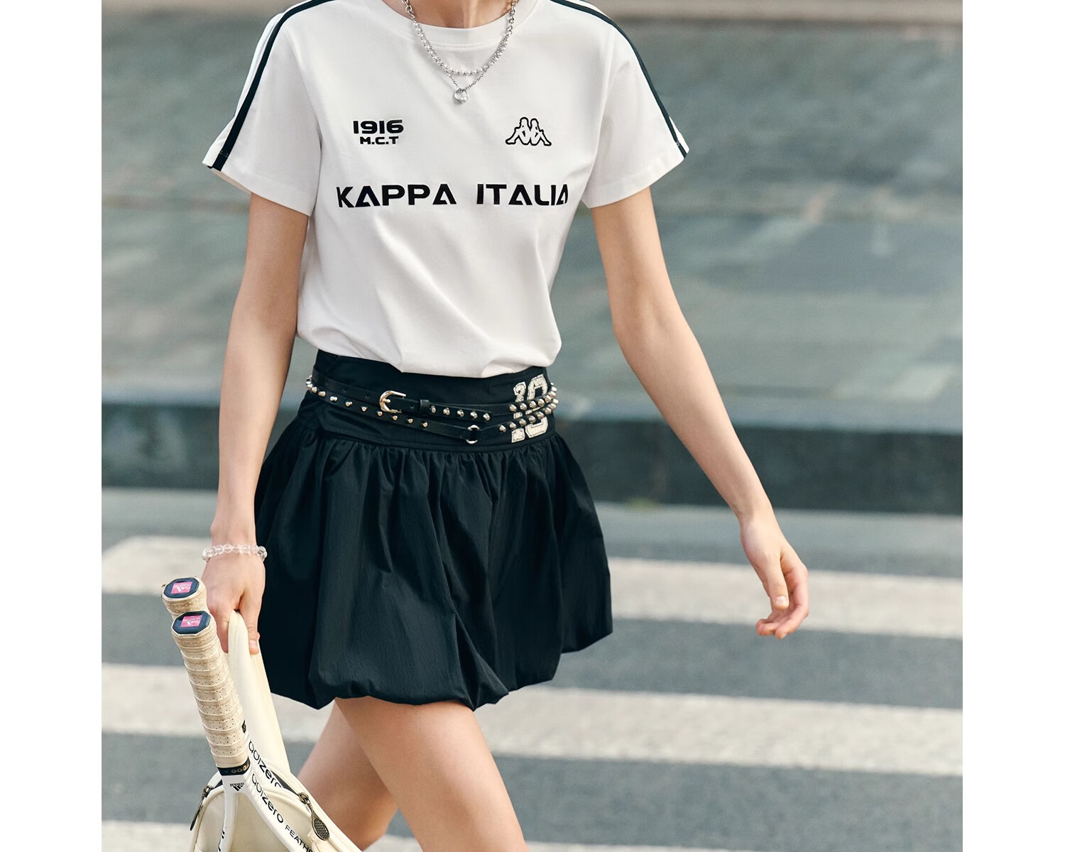 Kappa Back-to-Back Women's Sports Short Sleeve 2026 New Summer Pure Cotton Breathable T-Shirt Running Top K0F42TD22D 5