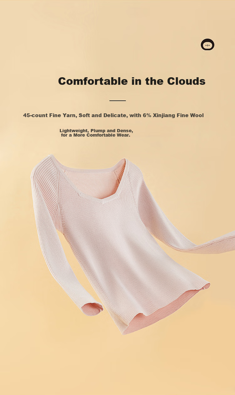 OhSunny Women's Base Layer Sweater for Autumn And Winter, Slimming Fit, Solid Color, Versatile Thin Diamond Collar Knit Top, Suitable for Commuting, Long Sleeves, 2022 Autumn And Winter Style, SLV2T044, Light Floral Gray, M 3