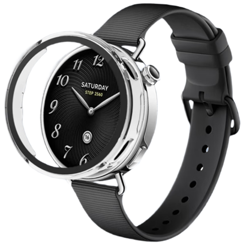 CHENSONG Full Coverage Protective Case and Screen Protector for Xiaomi Watch S4 41MM Transparent