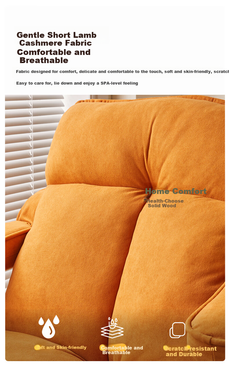 JIAYI Lazy Sofa, Reclining And Sleeping, Living Room Tatami Sofa, Folding Bed, Backrest Chair, Small Apartment Balcony Bay Window Sofa 9