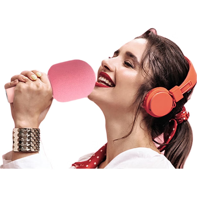 Беспроводной Bluetooth микрофон Soaiy MC27 для караоке и стриминга, с функцией изменения голоса, глубокий синий