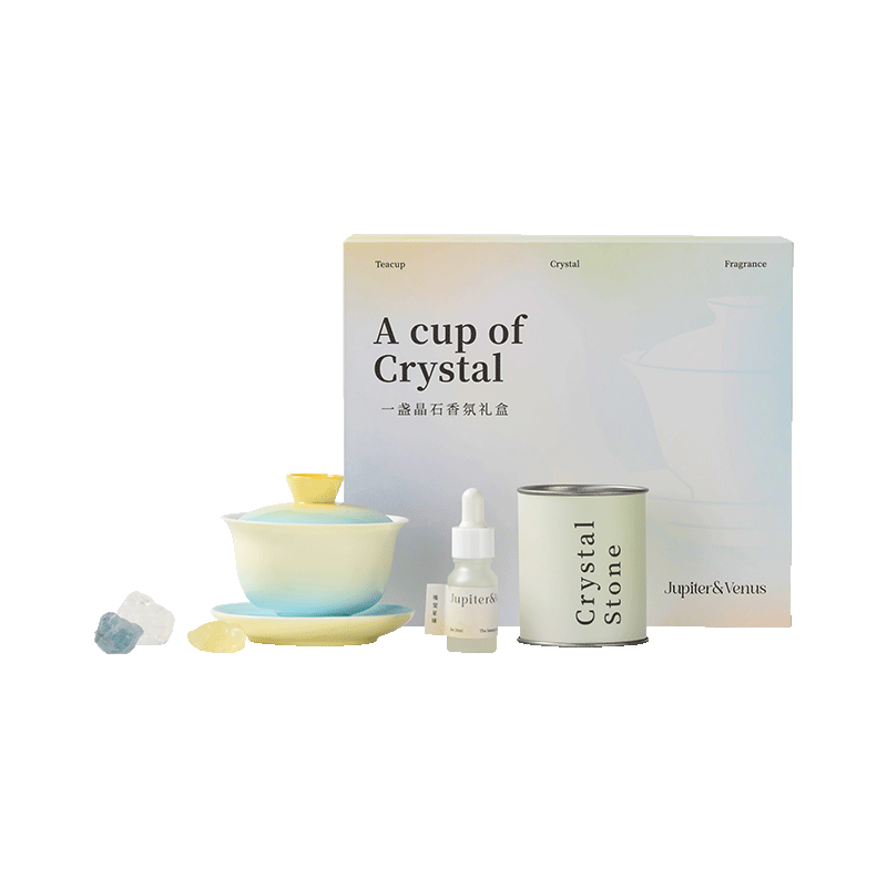Jupiter & Venus Gui Unspoken Chinese Tea Bowl Crystal Stone Fragrance Gift Box Indoor Aromatherapy Essential Oil Diffuser Stone Mother's Day Birthday Gift