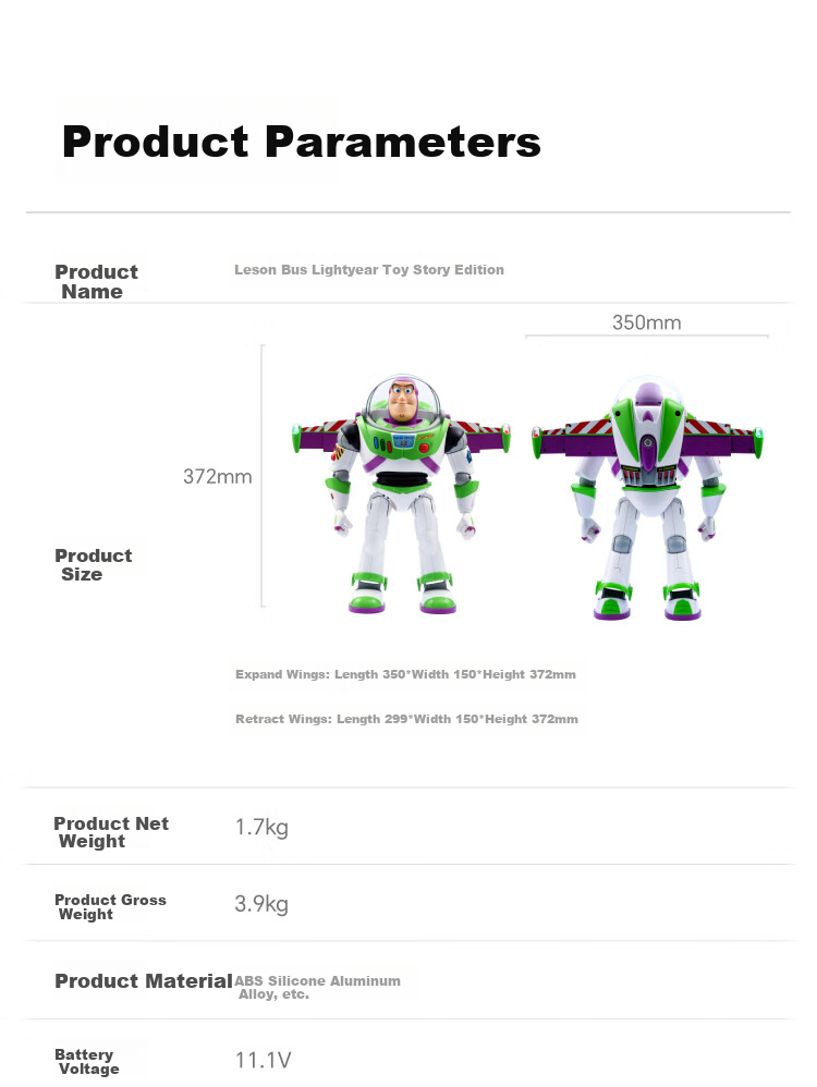 Lesenjiqiren Robosen Disney Toy Story 5 Official Merchandise, AI Artificial Intelligence Robot, Gift for Adults And Childre 14