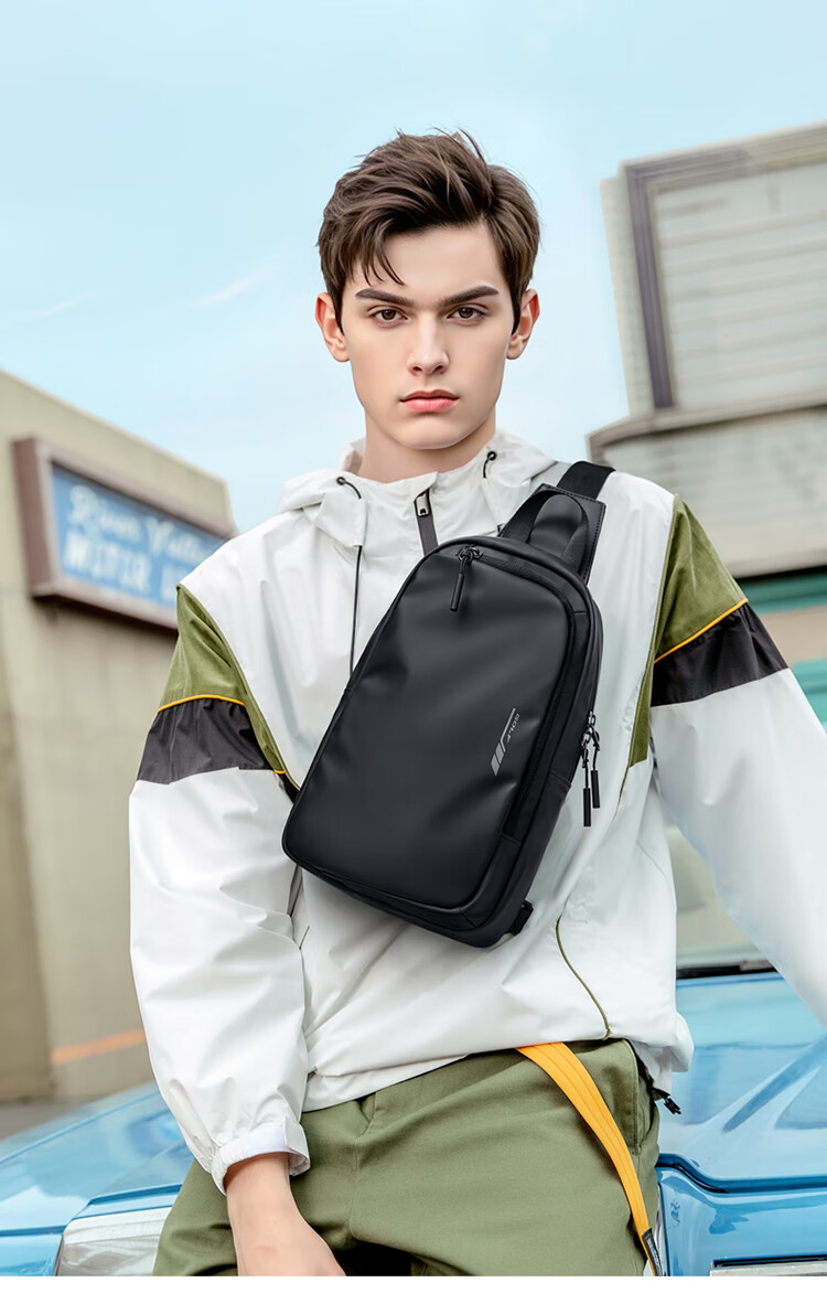 GOLF Chest Bag, Large Capacity Crossbody Bag for Men, Casual Shoulder Bag, Phone And IPad Bag, Water-Resistant Cycling Sports Small Backpack 1