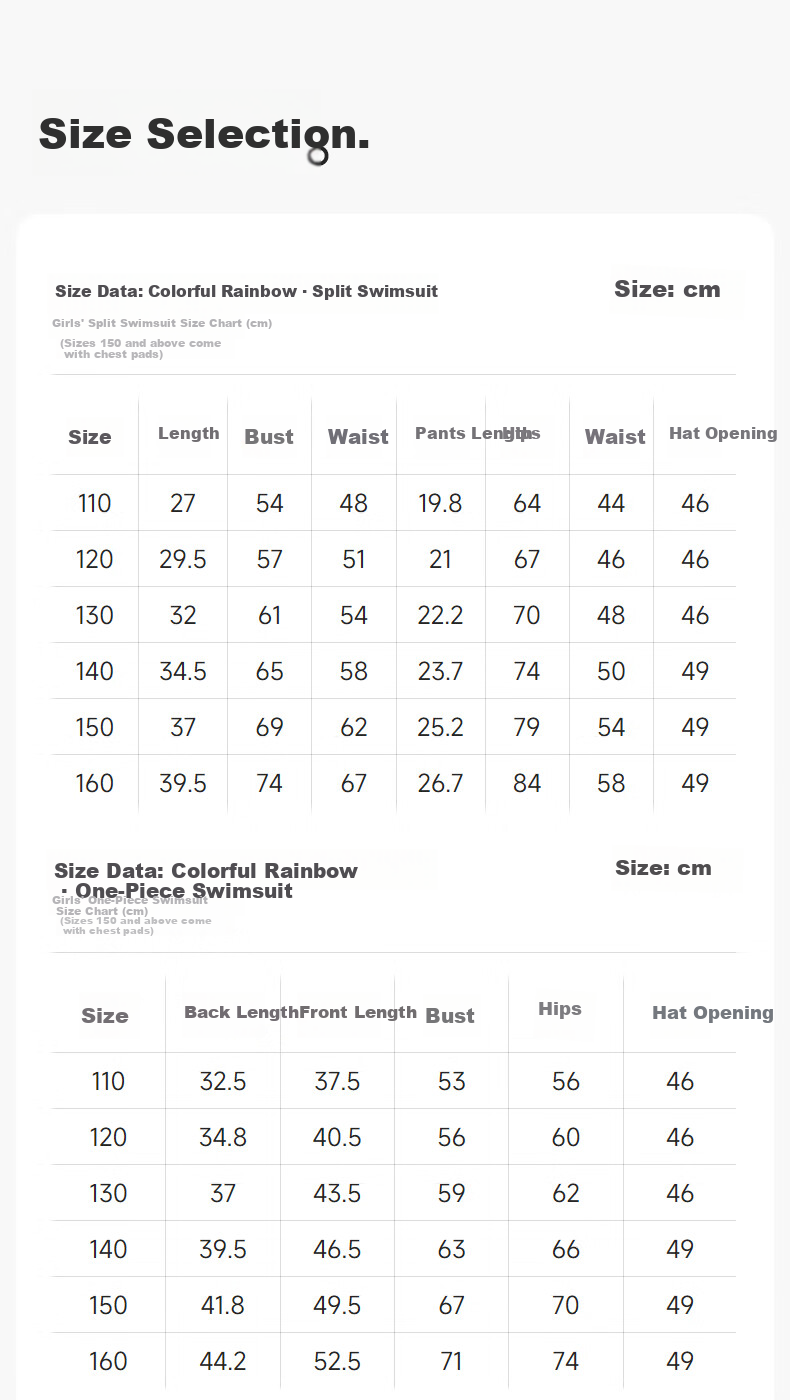 Aimer Kids Vacation Swimsuit Set for Girls, Sun Protection 50+, Chlorine Resistant One-Piece Style 120 27