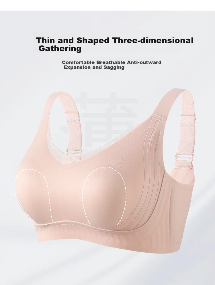 Ordifen Large Bust Minimizer Seamless Push-Up Bra for Women, Lift And Support, Prevent Sagging, Side Support, Plus Size Rabbit Ear Bra 2