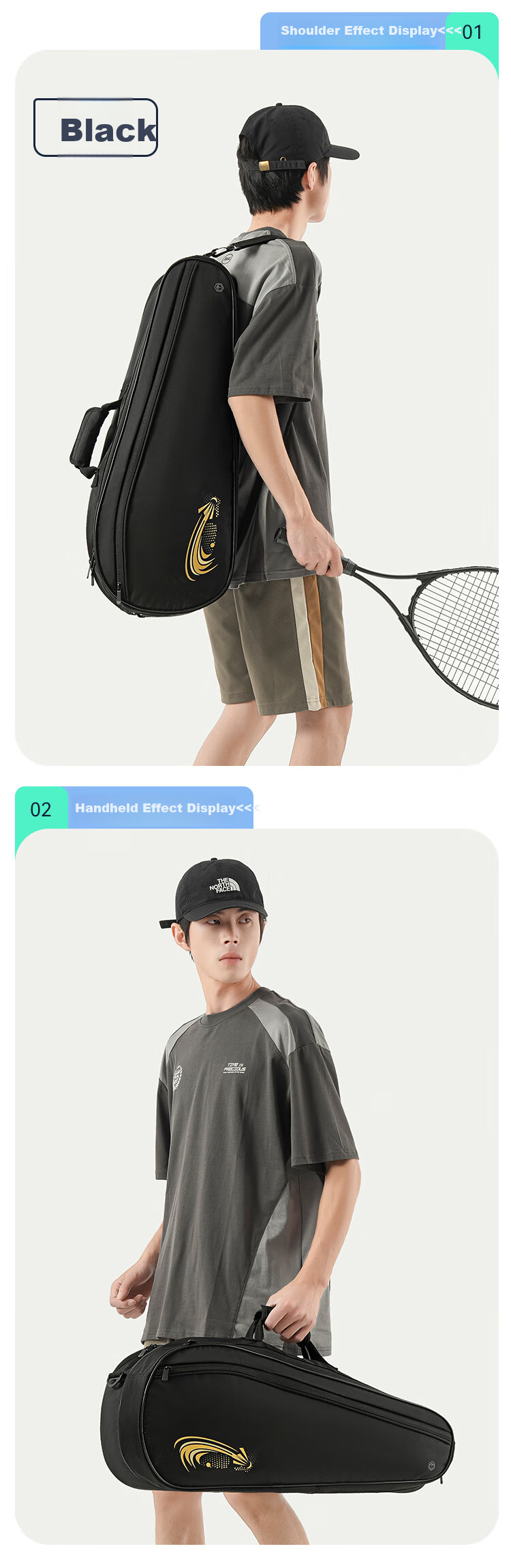 JD Original Jumbo Capacity Badminton Bag, Tennis Bag, Multifunctional with Separate Shoe Compartment for Men And Women, Sports Training Backpack - Professional Model 12