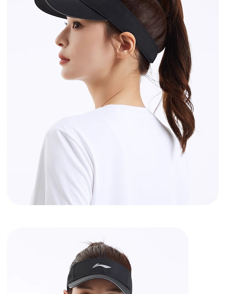 Li-Ning Visor Cap for Men And Women, Summer Sun Hat, Outdoor Hiking UV Protection Cap, Marathon Running Tennis Cap, Lightweight Sun Hat 19
