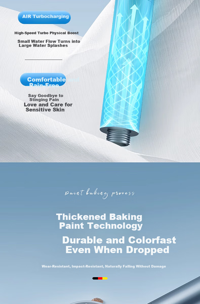 HOMK [Germany] Pressurized Shower Head Filter Set, Bathroom Shower Head Two-Piece Set Y998 10
