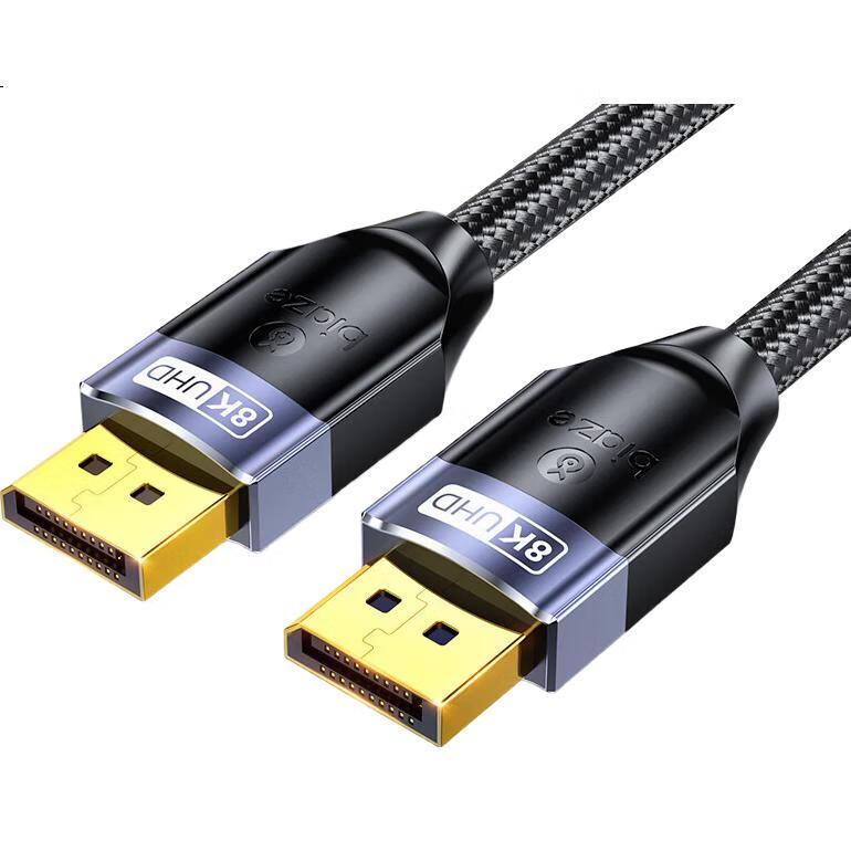 Кабель BIAZE DisplayPort 1.4, 8K, 3 метра, 4K240Hz, для подключения видеокарты к монитору, черный