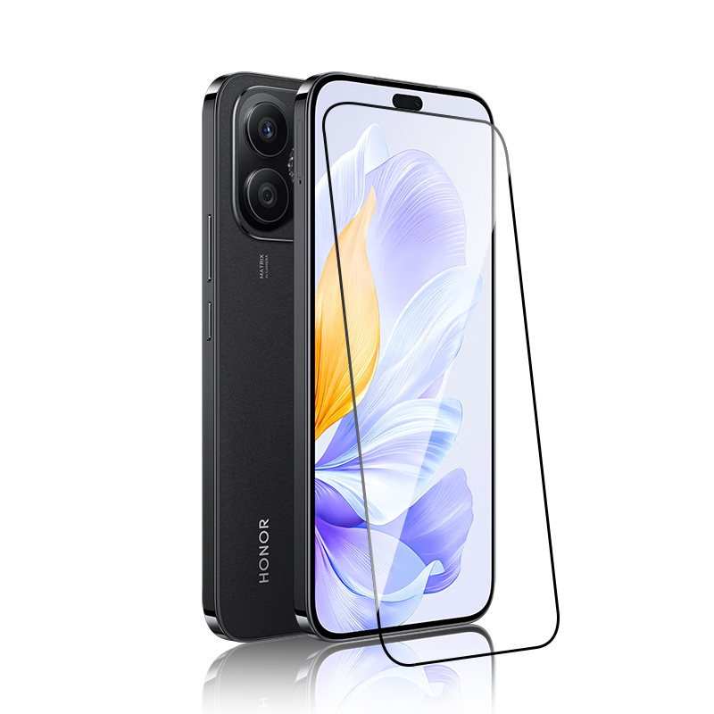 Baozou [2-Pack - Replacement Guaranteed], Tempered Glass Screen Protector for Honor X60i, Full Coverage High Definition Anti-Scratch Fingerprint-Resistant Shatterproof Film for Honor X60i Smartphone