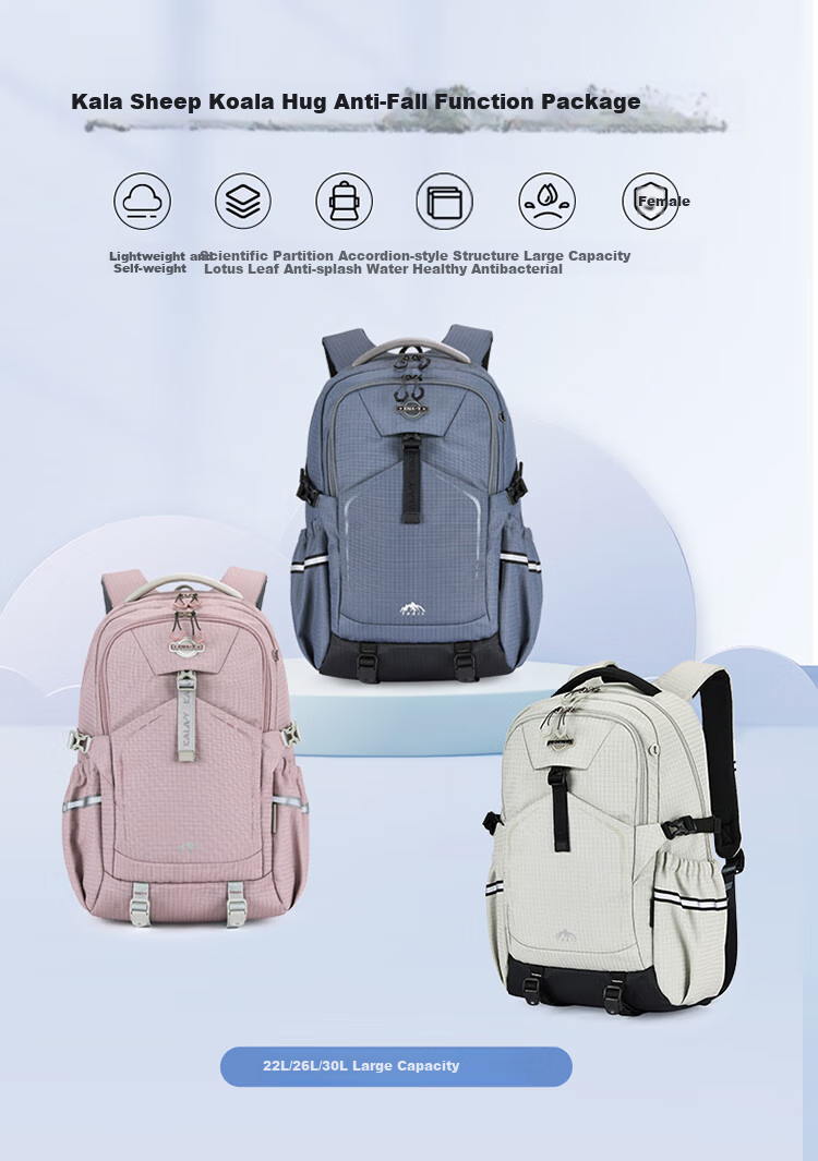 KALA·Y Middle School Student Backpack, Large Capacity, Lightweight, Casual Outdoor Backpack, Stylish And Attractive Unisex Shoulder Bag for Travel 1