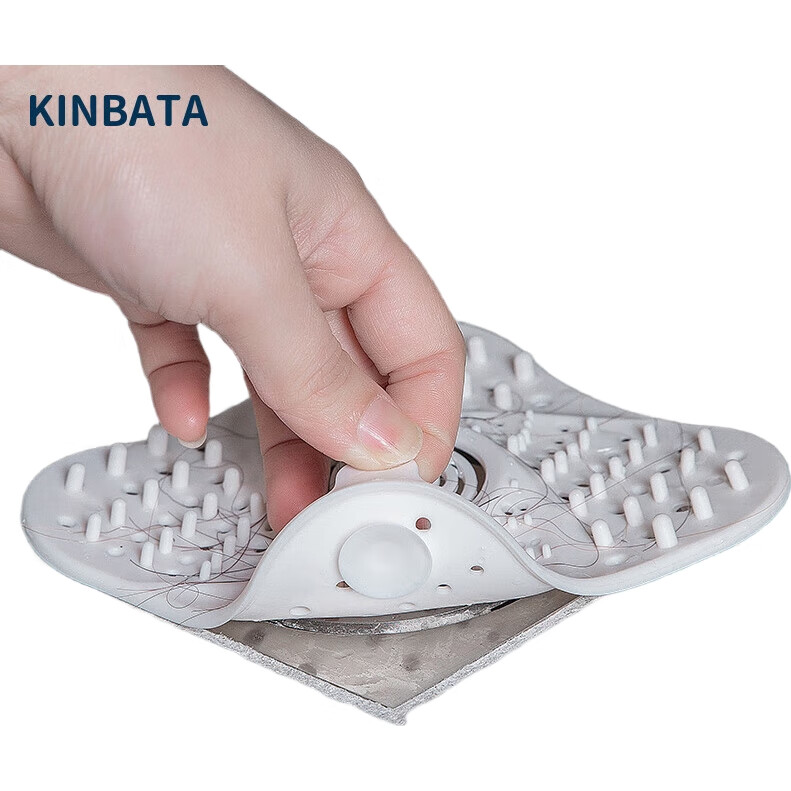 Сетчатый фильтр-водосток KINBATA для раковины и ванной, синий, резиновый, противозасорный