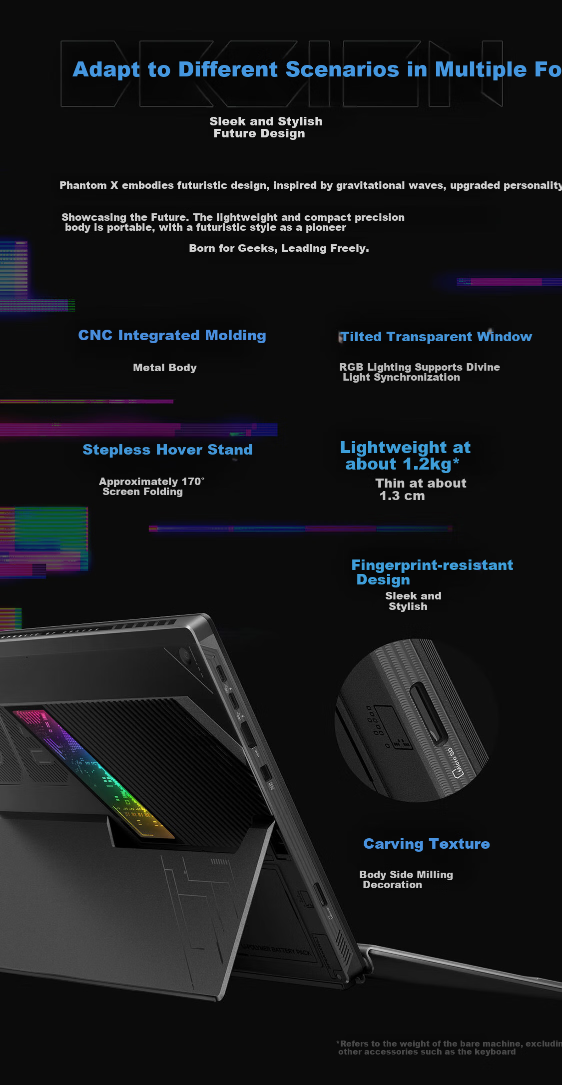 ROG Huan X 2025 Ryzen AI MAX 13.4-Inch Touchscreen Two-In Gaming Laptop (Ryzen AI MAX+ 395, 64GB RAM, 1TB Storage, 2.5K Display, 180Hz Refresh Rate) 3
