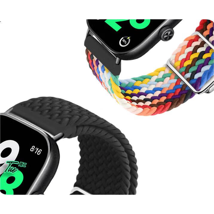 Ремешок Iboann для Vivo Watch GT, магнитный, плетеный, нейлоновый, с защитной пленкой, фиолетовый