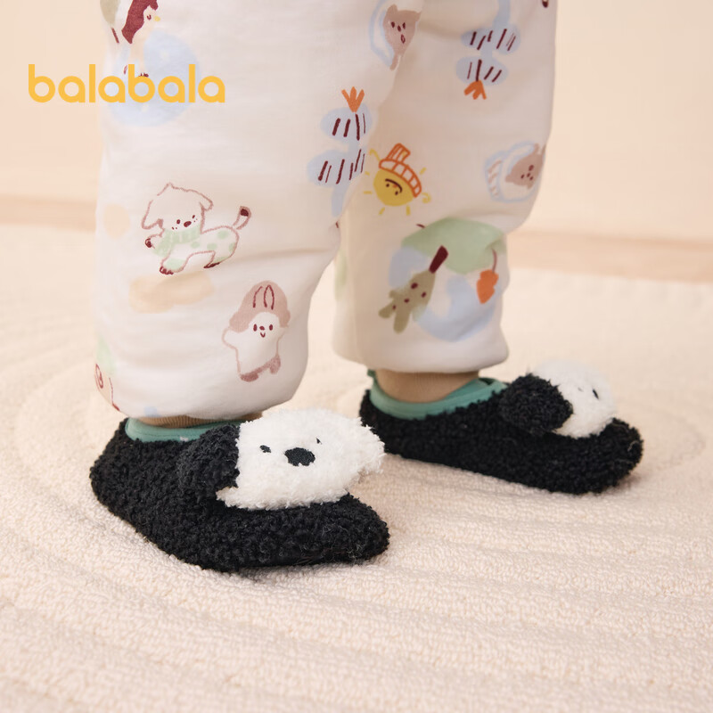 BALABALA Non-Slip Floor Socks Thickened Fleece Winter Warm Baby Toddler Anti-Slip Walking Socks 208424172204