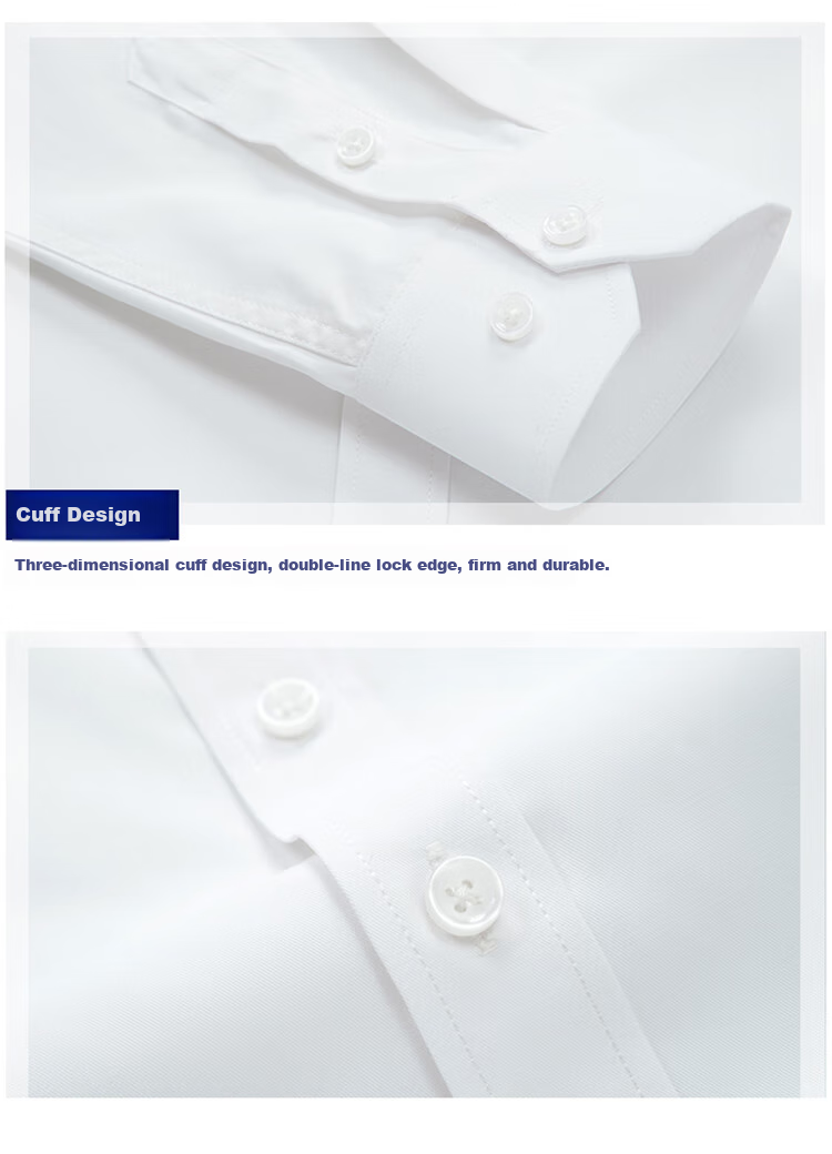 Ayoupang Large Size Long-Sleeve Shirt for Men, Business Solid Color Formal Wear Professional Dress Shirt Plus Size Commuter Workwear, White, 5XL 16