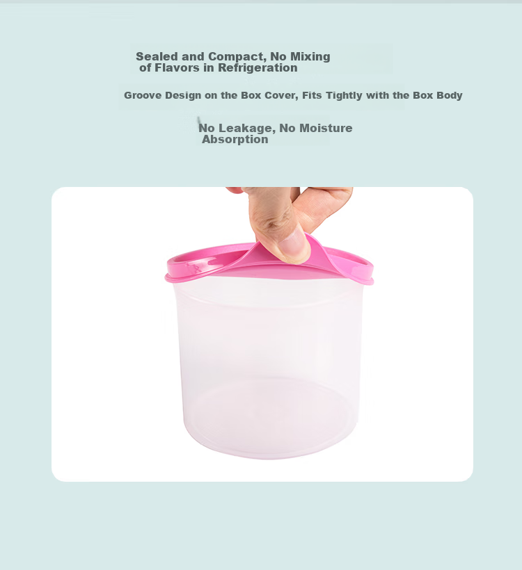 Tupperware Mini Round Food Container, 600ml, Food-Grade, for Fruits, Nuts And Snacks, Random Color 8