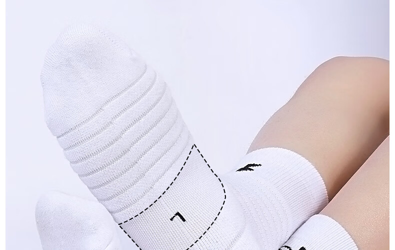 Under Armour Socks [3 Pairs] Sports Running Marathon Basketball Badminton Professional Unisex Ankle Socks White Size L 4