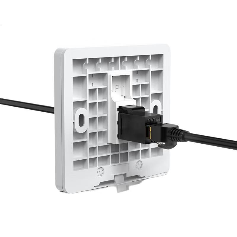 Сетевой коннектор WANJEED Direct-Through, модуль категории 5e, RJ45, двойной разъем, неэкранированный, кристальная головка, удлинитель, муфта, 1-11811