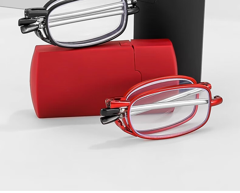 Mumujian Imported HD Reading Glasses Men Foldable Portable Blue Light Blocking Anti-Fatigue Ultra-Light Fashion Elderly Glasses Women 1