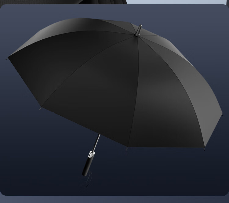 JD Original Black Knight PLUS Umbrella, 8-Rib Long Handle Umbrella, Large Reinforced Men's Waterproof Windproof Umbrella, for Rain And Shine, 25 Inches 116cm 10