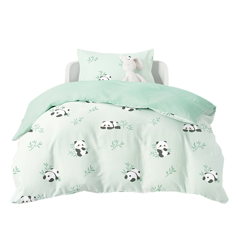 Beyond Kids Kindergarten Multi-Piece Baby Cotton Set Spring and Autumn Six-Piece Set Panda Baby 60*135cm