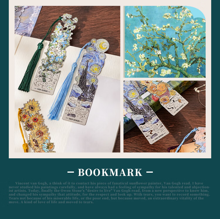 Ziyi Huayang Letter Metal Bookmark Hollow Inspirational High-Value Creative New Year Birthday Gift for Friends Teachers Besties Future is Promising SQ98-01 6