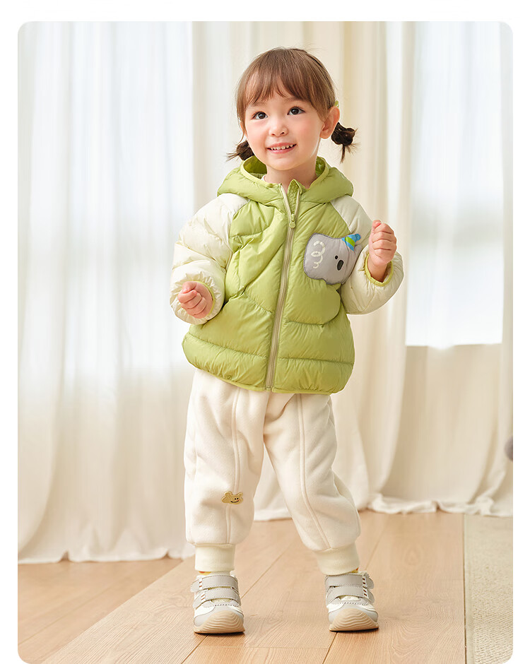 BALABALA Children's down Jacket, Baby Girls And Boys Winter Warm Coat, Cute Lightweight Outerwear for Toddlers 2