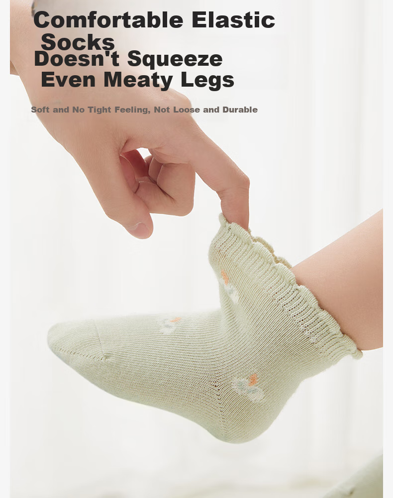 Shiyuejiejing Baby Socks, Summer Mid-Calf Socks for Boys And Girls, Newborn Cotton Socks, Breathable Children's Socks, All-Season Class A 9